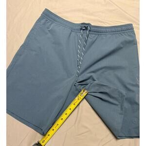 Lands' End Men's UPF 50 Quick-Dry Swim Shorts, Light Blue, Size L